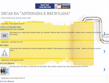 Tablet Screenshot of dicasdaantenadaereciclada.blogspot.com