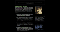 Desktop Screenshot of manicdepressionhelp.blogspot.com