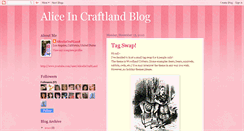 Desktop Screenshot of aliceincraftlandblog.blogspot.com