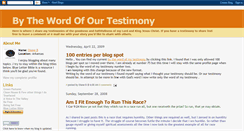Desktop Screenshot of bythewordofourtestimony.blogspot.com