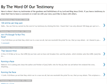 Tablet Screenshot of bythewordofourtestimony.blogspot.com