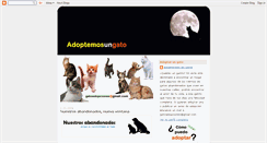Desktop Screenshot of adoptemosungato.blogspot.com