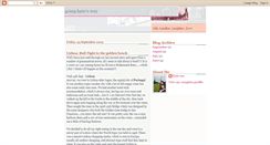 Desktop Screenshot of goingkatesway.blogspot.com
