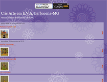 Tablet Screenshot of crisarteemevabarbacena-mg.blogspot.com