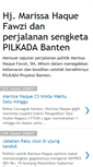 Mobile Screenshot of marissa-haque-pilkada-banten.blogspot.com