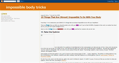 Desktop Screenshot of impossiblebodytricks.blogspot.com