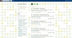 Desktop Screenshot of mygospelmusic.blogspot.com