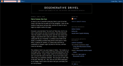 Desktop Screenshot of degenerativedrivel.blogspot.com