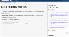 Desktop Screenshot of collectingwords.blogspot.com