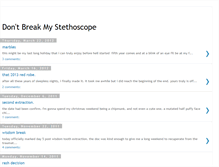 Tablet Screenshot of dontbreakmystethoscope.blogspot.com