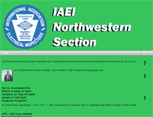 Tablet Screenshot of iaei-nwsection.blogspot.com