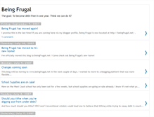 Tablet Screenshot of beingfrugal.blogspot.com