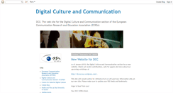 Desktop Screenshot of digitalcultureandcommunication.blogspot.com