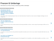 Tablet Screenshot of finanzen-geldanlage.blogspot.com