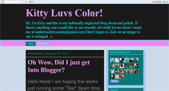 Desktop Screenshot of kittyluvscolor.blogspot.com