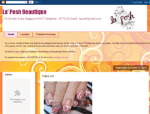 Tablet Screenshot of laposhbeautique.blogspot.com