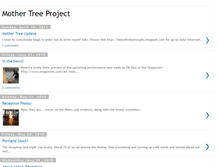 Tablet Screenshot of mothertreeproject.blogspot.com