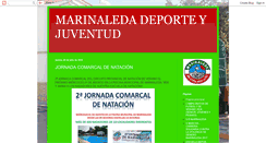 Desktop Screenshot of marinaledadeporteyjuventud.blogspot.com