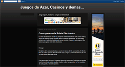 Desktop Screenshot of juegosdeazarcasinosydemas.blogspot.com