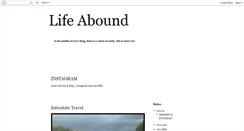 Desktop Screenshot of lifeabound.blogspot.com