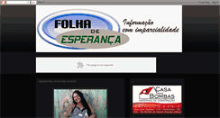 Desktop Screenshot of folhadeesperanca.blogspot.com