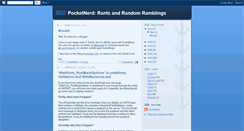 Desktop Screenshot of pocketnerd.blogspot.com