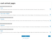 Tablet Screenshot of coolanimalpages.blogspot.com