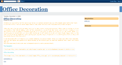 Desktop Screenshot of office-decorration.blogspot.com