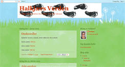 Desktop Screenshot of halkjaersverden.blogspot.com