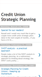 Mobile Screenshot of creditunionstrategicplan.blogspot.com