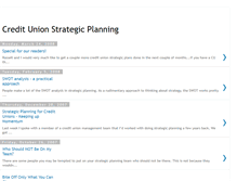 Tablet Screenshot of creditunionstrategicplan.blogspot.com