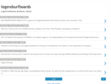 Tablet Screenshot of legendsurfboards.blogspot.com