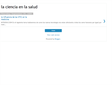 Tablet Screenshot of cienciasalud.blogspot.com