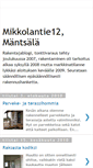 Mobile Screenshot of mikkolantie12.blogspot.com