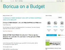 Tablet Screenshot of boricuaonabudget.blogspot.com