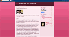 Desktop Screenshot of downloadmohanhits.blogspot.com