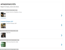 Tablet Screenshot of amazonsecrets.blogspot.com