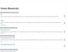 Tablet Screenshot of greenbotanicals.blogspot.com