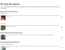 Tablet Screenshot of elviajederegreso.blogspot.com