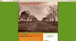 Desktop Screenshot of americasinfronteras.blogspot.com