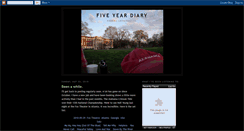 Desktop Screenshot of fiveyeardiary.blogspot.com