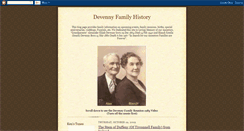 Desktop Screenshot of devennyfamilyhistory.blogspot.com