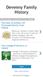 Mobile Screenshot of devennyfamilyhistory.blogspot.com