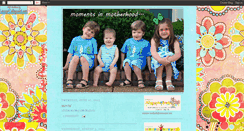 Desktop Screenshot of motherhoodmoments.blogspot.com
