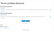 Tablet Screenshot of debbierichmondart.blogspot.com