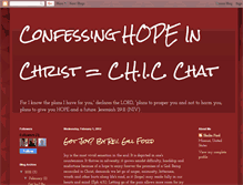 Tablet Screenshot of confessinghopeinchrist.blogspot.com