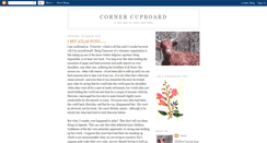Desktop Screenshot of corner-cupboard.blogspot.com