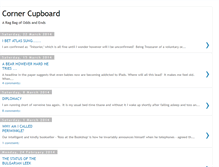 Tablet Screenshot of corner-cupboard.blogspot.com