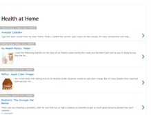 Tablet Screenshot of healthathomeblog.blogspot.com