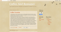 Desktop Screenshot of coffeeandromance.blogspot.com